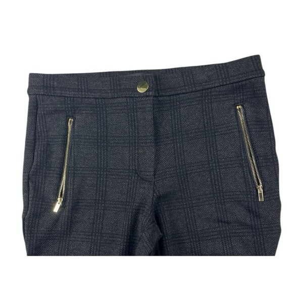 Ann Taylor Cropped Leggings Multicolor Plaid Pockets Size 6 Small Flaw on Length - Picture 6 of 16